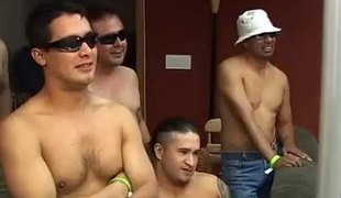 Hot group-sex whore fucked in all her holes by big dicks