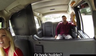 Bigtitted cabbie fucked right into an asshole on car backseat