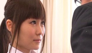 Fascinating Hazuki Kamino enjoys having her taut Oriental cunt rammed