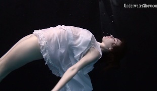 Andrejka demonstrating hot body in artistic underwater photoshoot