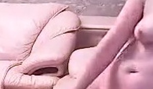 Kiity24 caresses her breasts and pussy